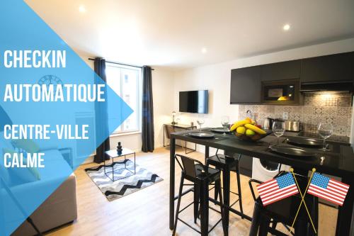 Self Checkin Automatique - Downtown - AMERICA : Appartements proche d'Orly-sur-Morin