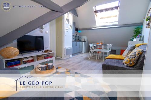 Le Géo Pop - rénové & calme - centre Compiègne : Appartements proche de Le Plessis-Brion