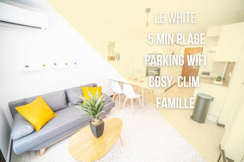 LE WHITE - CLIM PARKING WIFI 5min PLAGE NEUF 6MAX -CoHôteConciergerie : Appartements proche de Candillargues