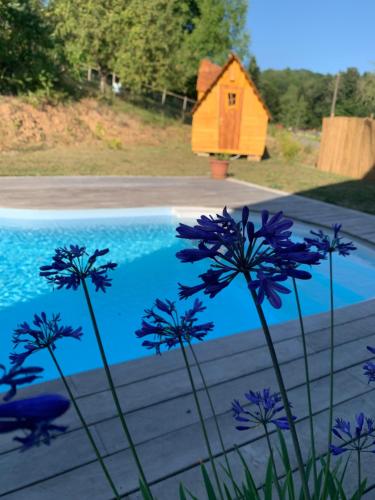 Insolite avec piscine Au Bonheur Comtois : Lodges proche de Montessaux