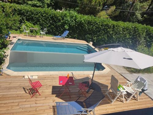 Chambre Océan+SDB+frigo+piscine : B&B / Chambres d'hotes proche de Saint-Jean-d'Illac