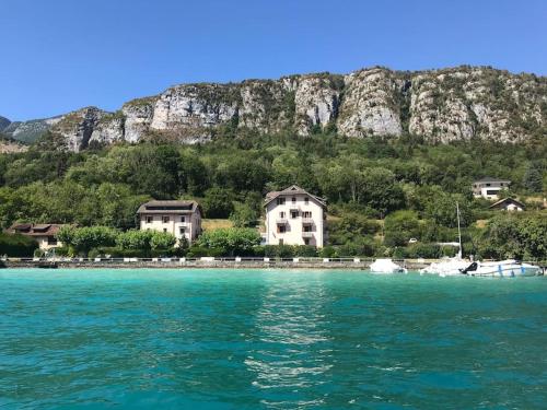 Rare 2 bedroom with private beach on Lake Annecy : Appartements proche d'Entrevernes