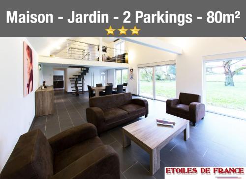SFK - Maison 80m2-Jardin-Parking-10mn Strasbourg : Maisons de vacances proche de Bietlenheim