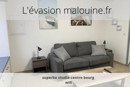 Studio 2 personnes en centre ville : Appartements proche de Saint-Pierre-de-Plesguen