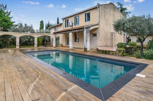 Calm villa with pool nearby Montpellier - Welkeys : Villas proche de Saint-Jean-de-Cornies