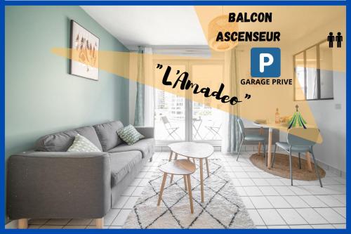 #L’Amadeo#Parking Privée/Balcon/Lumineux/Qrt Calme : Appartements proche de Chamalières