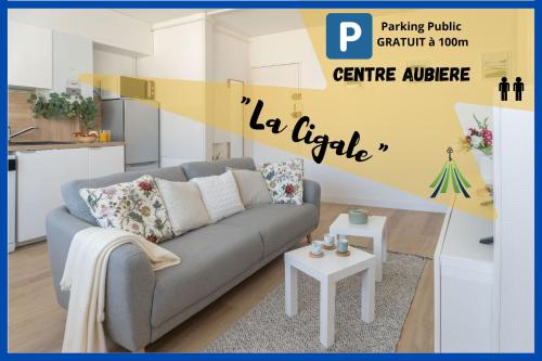 ※La Cigale※ Studio Calme ⁕ Cosy et refait à Neuf : Appartements proche d'Aubière