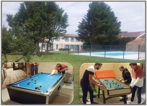 Grande maison au calme, piscine, parc arboré : Maisons de vacances proche de Nantillé