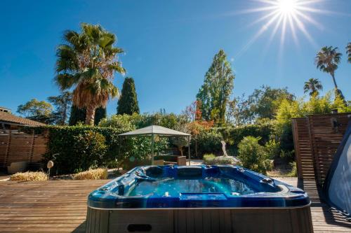 06V - Belle villa 4 chambres - jacuzzi privatif - piscine : Villas proche de Biot