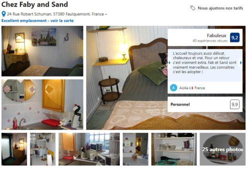 Chez Faby and Sand : Appartements proche de Boustroff