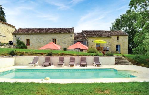 Amazing Home In Bon Encontre With 3 Bedrooms, Wifi And Outdoor Swimming Pool : Maisons de vacances proche de Castelculier