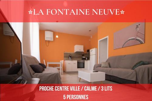 LA FONTAINE NEUVE-AVALLON-5 PERSONNES-1 CHAMBRE-3 LITS-parking-wifi : Appartements proche de Montillot