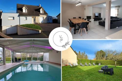 Villa avec piscine chauffée à moins 1h30 de Paris : Villas proche de Quatremare