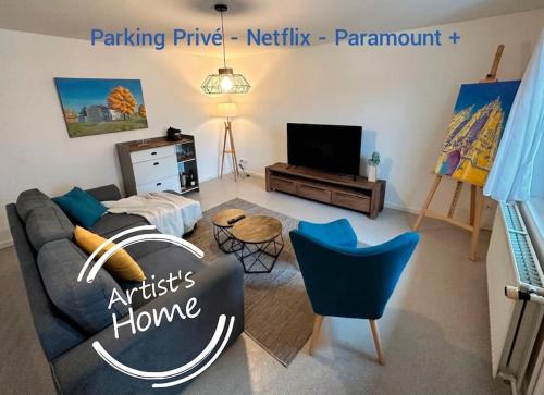 Artist's Home - 65 m2 spacieux & confortable : Appartements proche de Cheppes-la-Prairie
