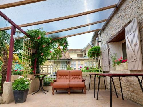 Maison de 2 chambres avec jardin clos et wifi a Saint Jean de Sauves : Maisons de vacances proche de Doussay