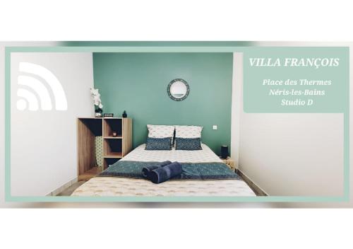 Villa François - superbe T1 - D au pied des Thermes de Néris - Wifi avec fibre : Appartements proche de Marcillat-en-Combraille
