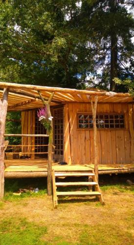 Cabane sur pilotis au bord de l'eau : Maisons de vacances proche de Glandon