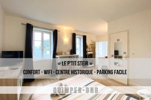 LE PTIT STEIR - CALME - WIFI - CENTRE VILLE - ENTREE AUTONOME : Appartements proche de Pluguffan