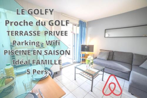 NEW-LE GOLFY Parking Terrasse Golf Piscine CoHoteConciergerie La Grande Motte : Appartements proche de Candillargues