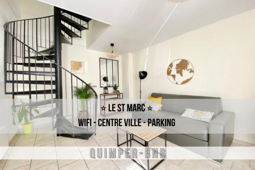 LE ST MARC - Théâtre de Cornouaille - Wifi - Parking privé - Entrée Autonôme : Appartements proche de Pluguffan