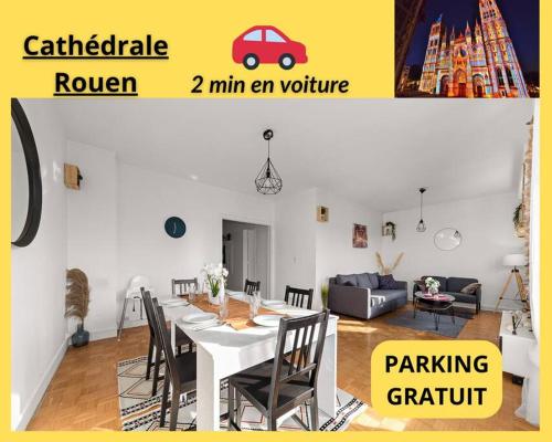 Dock-Free Parking Gratuit-Cosy-8Pers CentreVille : Appartements proche de Déville-lès-Rouen