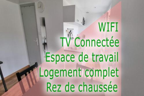 Studio - rez-de-chaussée - wifi - télévision : Appartements proche de Haut-Lieu
