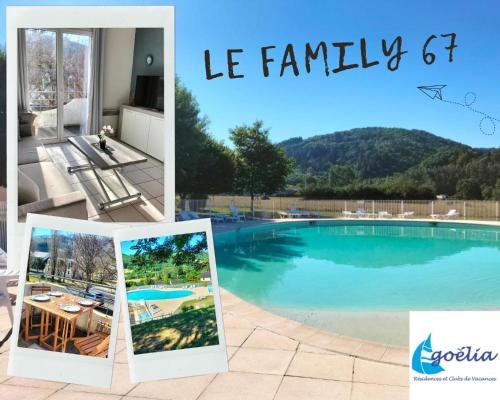 T2 avec piscine-Le family 67 : Appartements proche de Saint-Martin-de-Lenne