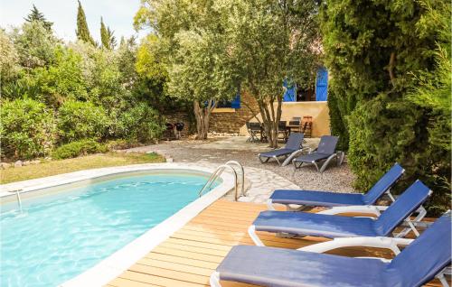 Awesome home in Siran with 4 Bedrooms, WiFi and Outdoor swimming pool : Maisons de vacances proche de Citou