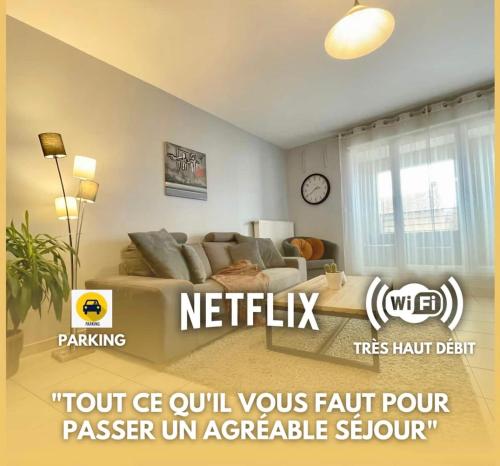 L'idéal Cosy-wifi-Netflix et Garage : Appartements proche de Saint-Romain-en-Gal
