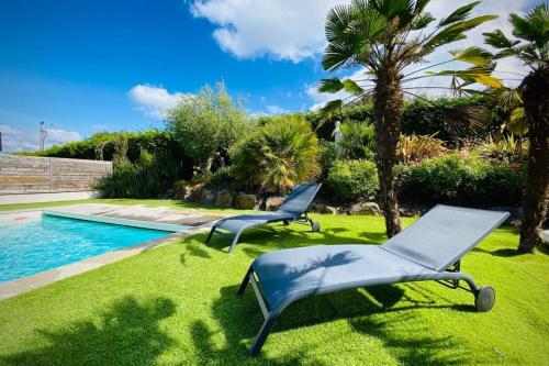 Kloz Ar Lore maison de charme avec piscine : Maisons de vacances proche de Langrolay-sur-Rance