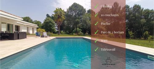 Magnifique villa 5 etoiles avec piscine privee parc 2 ha : Villas proche de Dompierre-sur-Yon