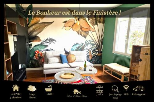 Bonheur dans le Finistère cosy jardin 2-8 pers : Maisons de vacances proche de Névez