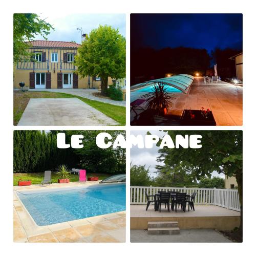 Gîte Le Campane - Piscine partagée : Maisons de vacances proche de Corneillan