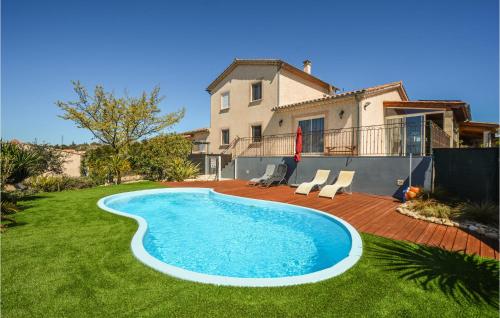 Stunning Home In Barjac With 1 Bedrooms, Outdoor Swimming Pool And Swimming Pool : Maisons de vacances proche de Saint-Privat-de-Champclos