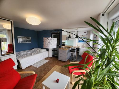 Le Seattle - Studio cosy avec wifi : Appartements proche d'Ifs