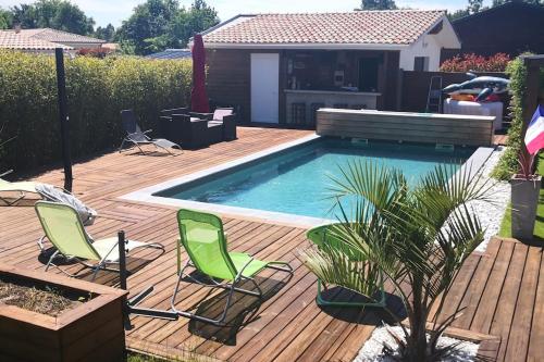 Villa de vacances avec piscine : Villas proche de Carcans