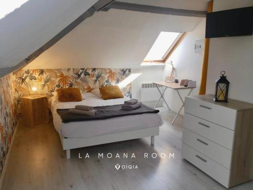 La Moana Room - Arrivée Autonome - 2 personnes : Appartements proche de Rouvignies