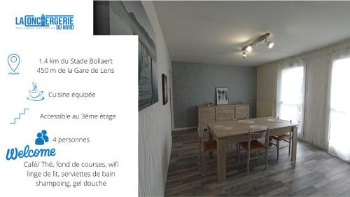 LENS, Bel appartement lumineux de 70 m² (centre ville) : Appartements proche de Vimy