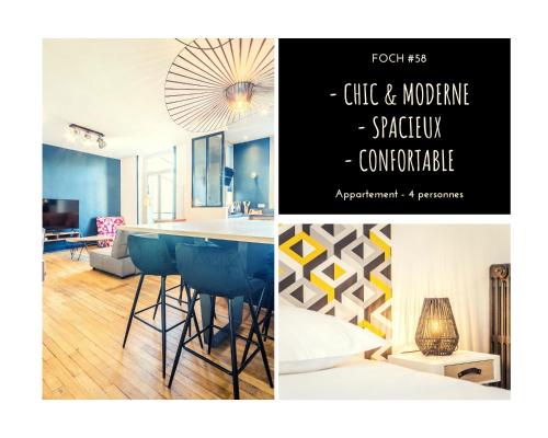 FOCH 58 - Appartement spacieux - 2 chambres : Appartements proche de Malemort-sur-Corrèze