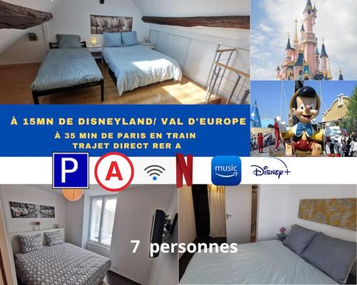 Maison cosy 15 min Disneyland/Val d'Europe - Paris : Appartements proche de Guermantes