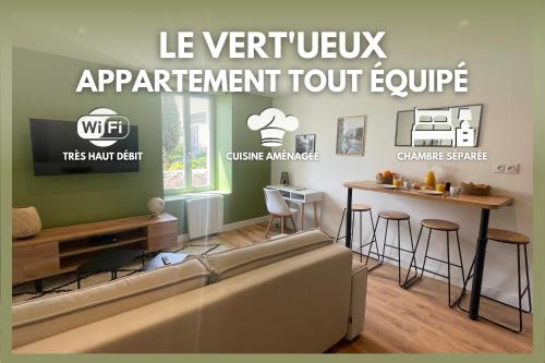 Le Vert’ueux - Appartement tout équipé à Niort : Appartements proche de Fors