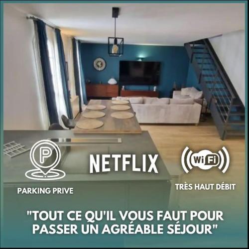 Duplex Luxueux / Résidence privée / Parking Privé : Appartements proche de Querrieu