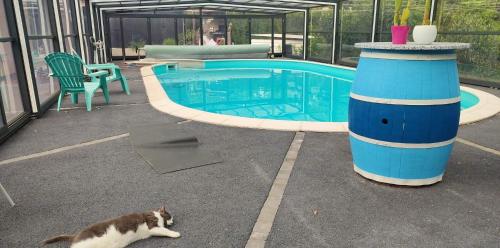 Maison piscine chauffée : Maisons de vacances proche de Briatexte
