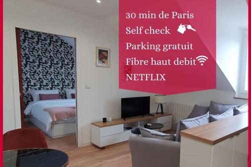 Le Sakura Paris La Défence Versailles Wifi Commodités : Appartements proche de Maisons-Laffitte