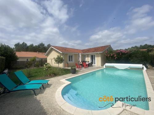 Villa SANBIAS - Maison avec piscine 7km de l'Océan : Villas proche de Bias