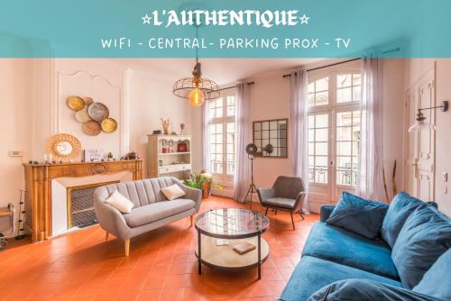 L'Authentique - Central - Spacieux - WiFi - Parking Prox : Appartements proche d'Aumes