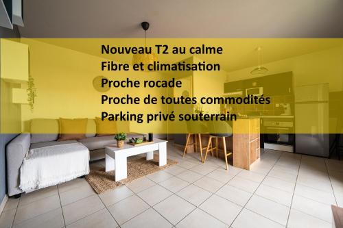 Cocon cosy 3 pers, Colomiers - So Cozy - Parking : Appartements proche de Bonrepos-sur-Aussonnelle