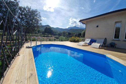 Domaine U Filanciu - Maison Chiara avec piscine - Centre Corse : Maisons de vacances proche de Piedigriggio