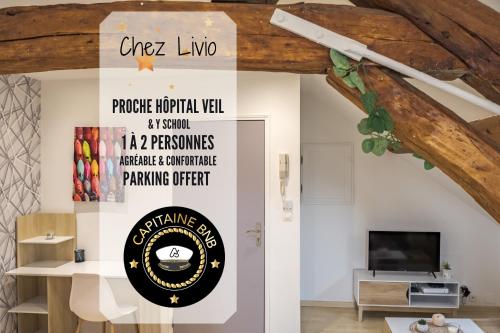 Chez Livio - Parking Privé - Proche Hopital Veil : Appartements proche de Longeville-sur-Mogne