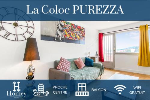 LA COLOC PUREZZA - Belle colocation / Proche Centre /3 Chambres privées / 2 Salles de bains partagées/ Wifi : Appartements proche de Monnetier-Mornex